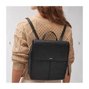 Fossil  Leather Claire Backpack Black NWT